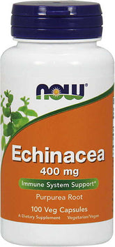 Echinacea racine d'échinacée pourpre 400 mg 100 gélules NOW FOODS